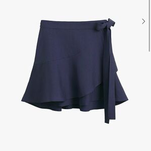 Cuyana Linen Wrap Mini Skirt